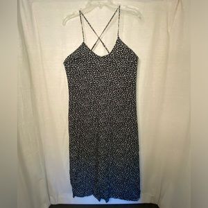 Black & White MIDI Shift Dress